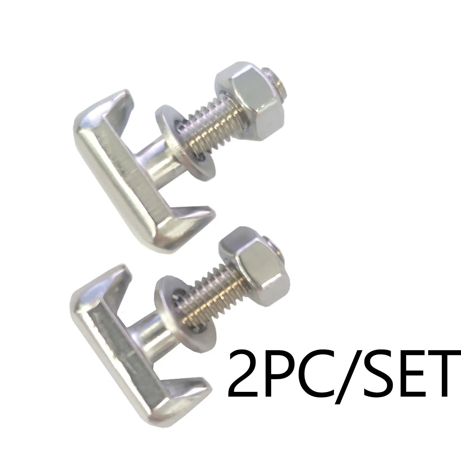 2Pcs Stainless Steel Battery Cable Terminal Connectors Fastener T-Bolt For Cadillac Chevrolet GMC Saturn Replacement 19116852