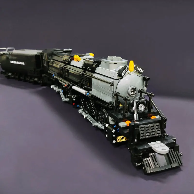 Classic Technical Train Buildings Blocks Big Boy Steam Locomotive Railway Tracks Sets DIY Kids Toys For Birthday Christmas Gift