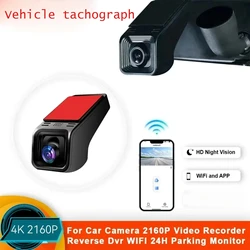 Hd 4K 2160P WiFi Car DVR Dash Cam Camera 2K 1080P 24H Monitor di parcheggio controllo APP Car Driving videoregistratore per tutte le auto