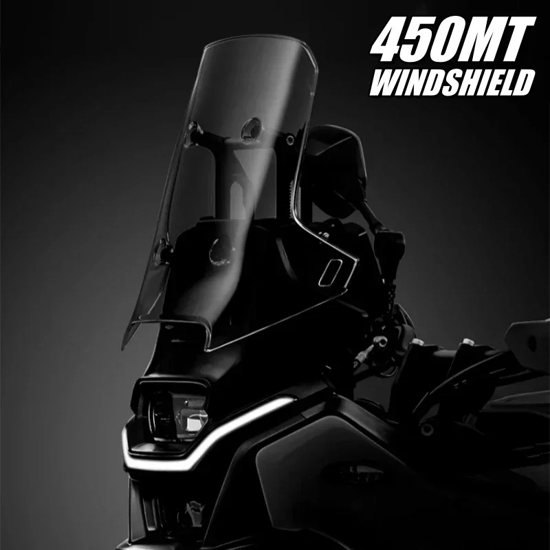 For CF MOTO 450MT Windshield 450 MT Accessories Motorcycle Front Windscreen for CFmoto MT450 Windshield MT 450 2024 Parts