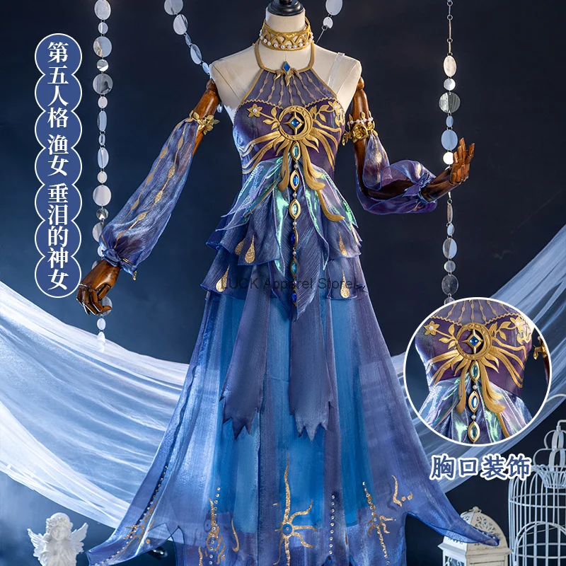 Halloween Cosplay Anime Identity V Cosplay Costume Fisherman's Tearful Goddess Cosplay Game Anime Server Costumes Women Dress