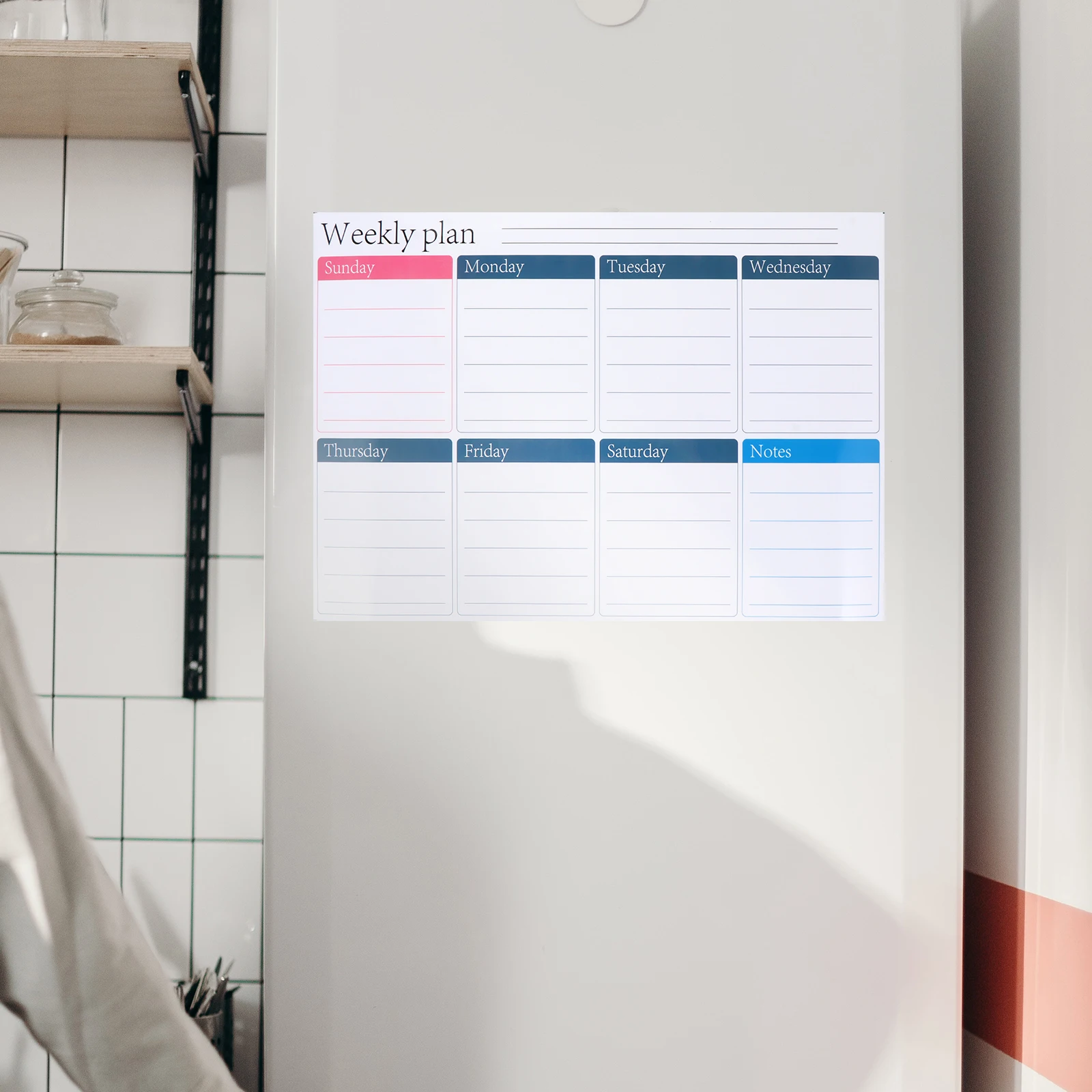 

Magnetic Schedule Erasable Message Board Refrigerator Sticker Tag Dry Erase Plan Schedules Fridge Note