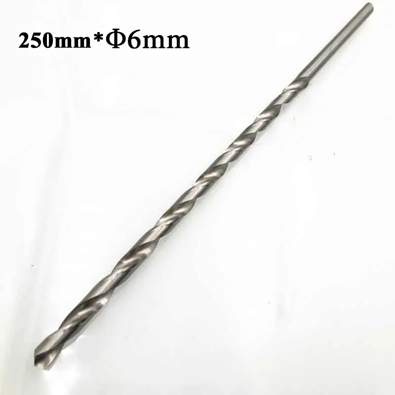 1 Set Diameter 2-6mm Length160-300mm Extra Long HSS Straight Shank  Drill Bit Made Of High Speed Steel(-HSS-) And Compact Drill