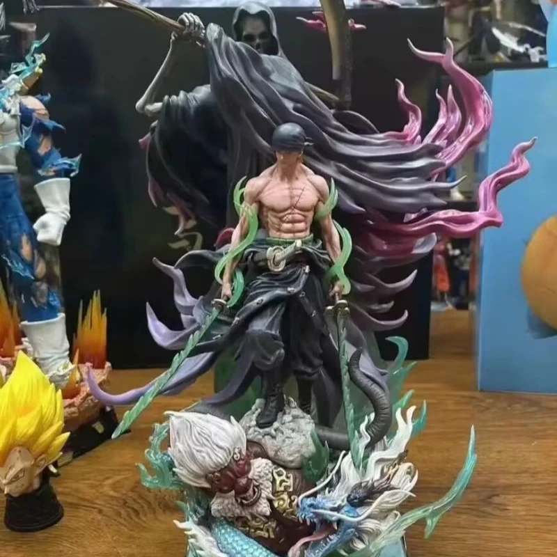 Novo 30cm uma peça anime figura em pé morte roronoa zoro estatueta modelo coleção quarto ornamento bonecas presentes de aniversário menino