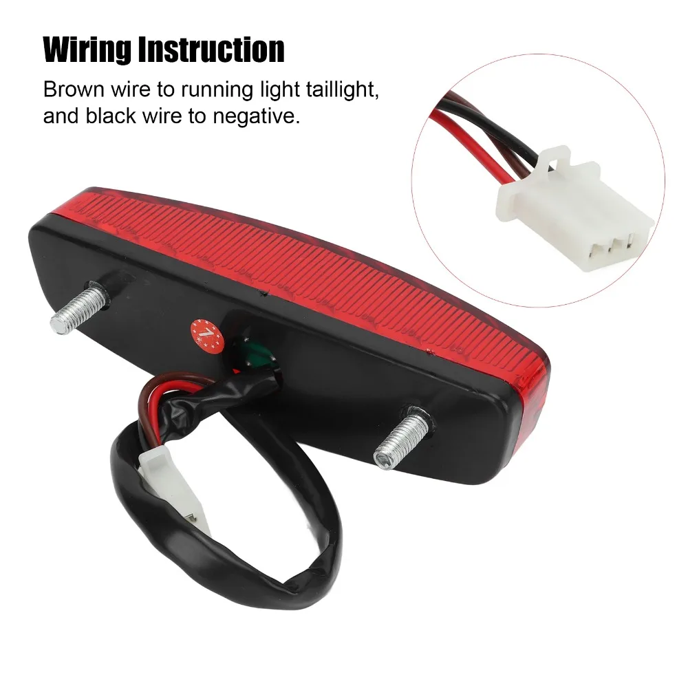 3PIN Connector LED Tail Light Waterproof Design High Brightness Rear Stop Light LED Technology Direct Fit LED Brake Lamp