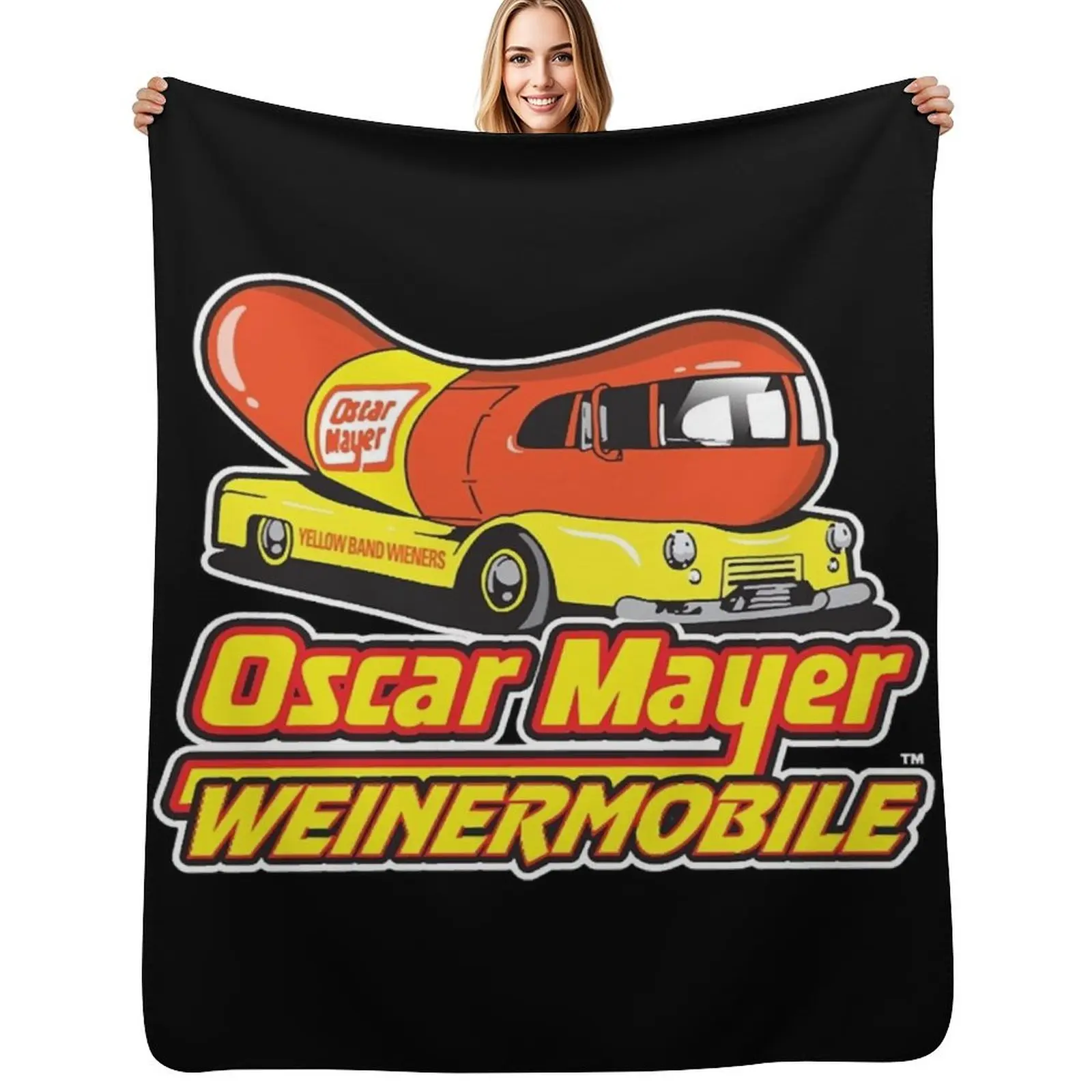 

Oscar Mayer Wienermobile Throw Blanket For Baby Retros Fashion Sofas Blankets