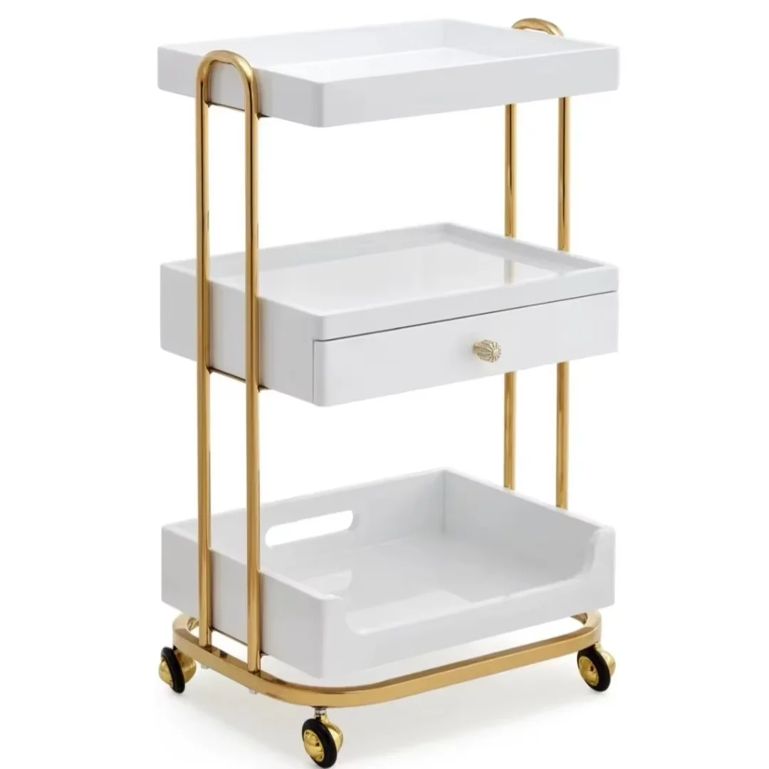 

Fashion Hair Salon Trolley Salon Cart Trolley Multifunctional Cart Hairdresser Show Trolley for Beauty Shops