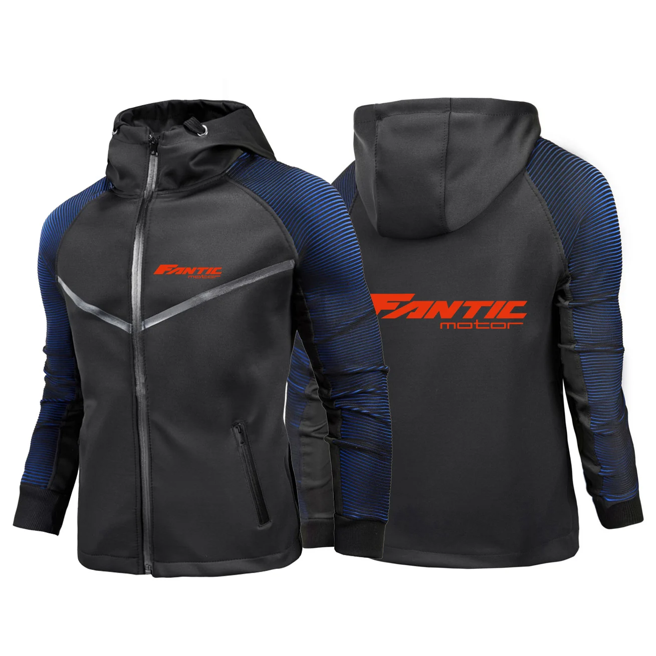 2026 Fantic Motor Printing Men's New Racing Suit Jacket Personality Gradient Waterproof Coat Comfortable Motorbike Cycling Tops
