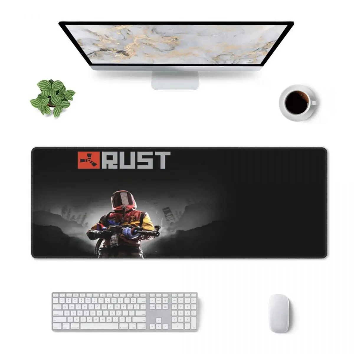 Rust Hazmat AK - Left Side Rubber Keyboard Pads