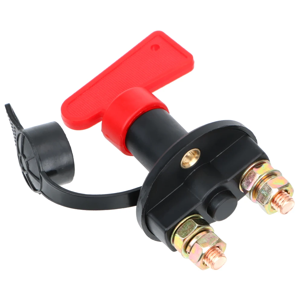 Power Isolator 1 Removable Keys Car Battery Disconnect Switch Cut Off Kill Switch For Truck Boat Marine ATV Car Accessories