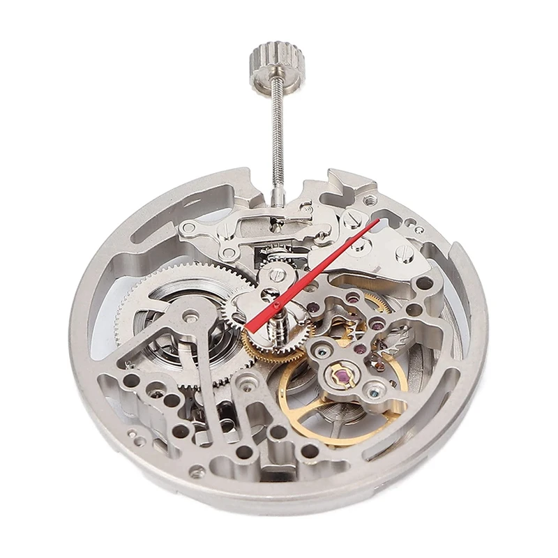 

Automatic Hollow Watch Movement DIY Automatic Hollow Watch Movement With Plastic Storage Box Forold Part Replacement