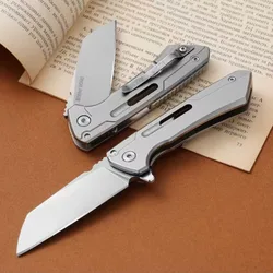 Hot selling outdoor self-defense folding bearing knife camping survival portable household fruit sharp fishing knife