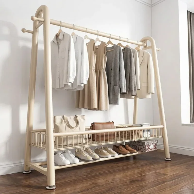 Hanger Clothes Drying Rack Storage Clothes Rack Coat Rack Clothes Stand Freestanding Mobile Coat Rack Portable Wardrobe