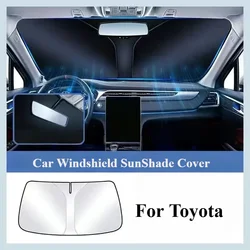 For Toyota CHR Camry Corolla RAV4 Highlander C-HR Prius Land Cruiser Prado Car Windshield SunShade Cover Front Window Sun Shade