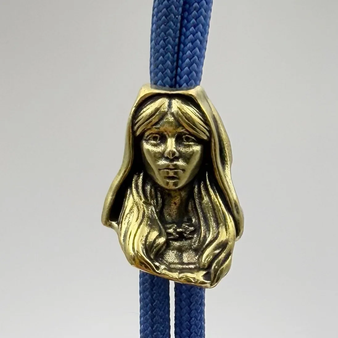 Nun Head Brass Knife Beads EDC DIY Paracord Woven Bracelets Lanyard Pendants Accessories Outdoor Tool Hangings Charms