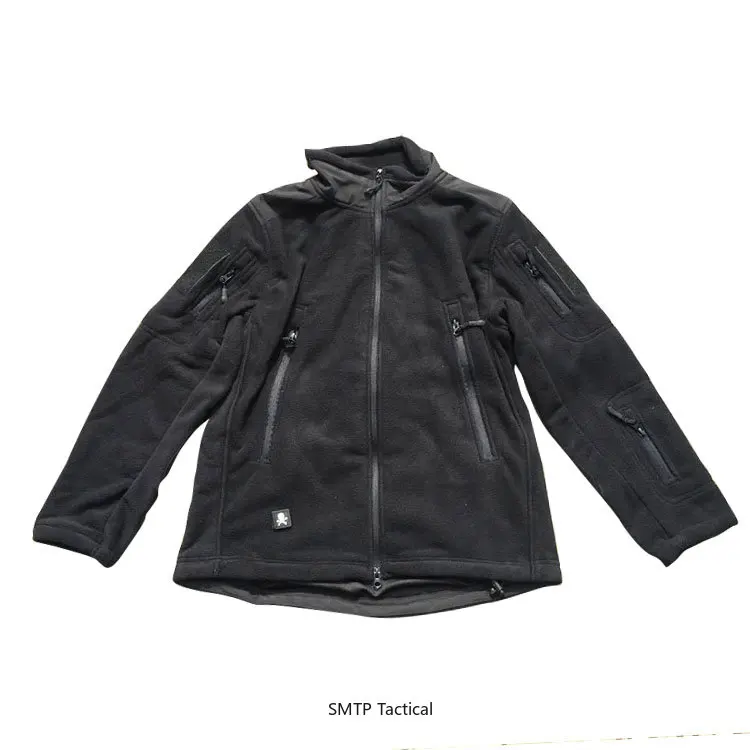 

SMTP Tactical Pure Black 400g Cold proof Warm Fleece Fabric Jacket Coat Windbreaker Autumn Winter Jacket