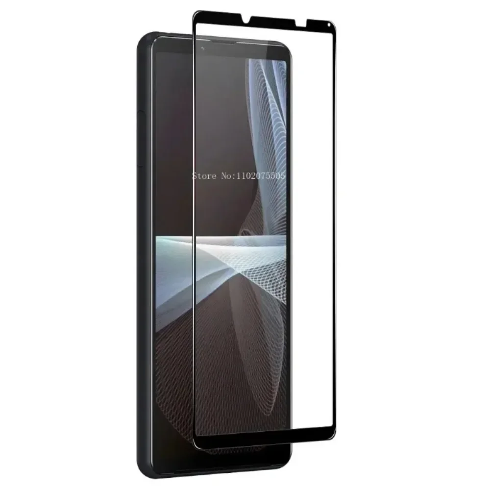 4PCS Tempered Glass  Full Covering Silk Printing Screen Protector For SONY Xperia 1 II 1V  5 II 5 V 10  II III IV VI 10 Plus