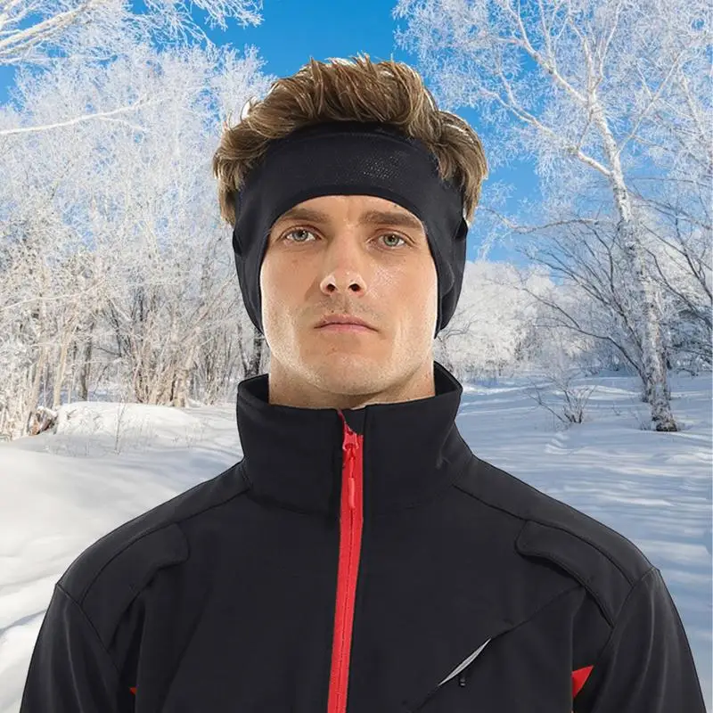 Outdoor Running Headband Waterproof Ear Warmer Headband For Winter Windproof Running Headband Breathable Headband For Cold