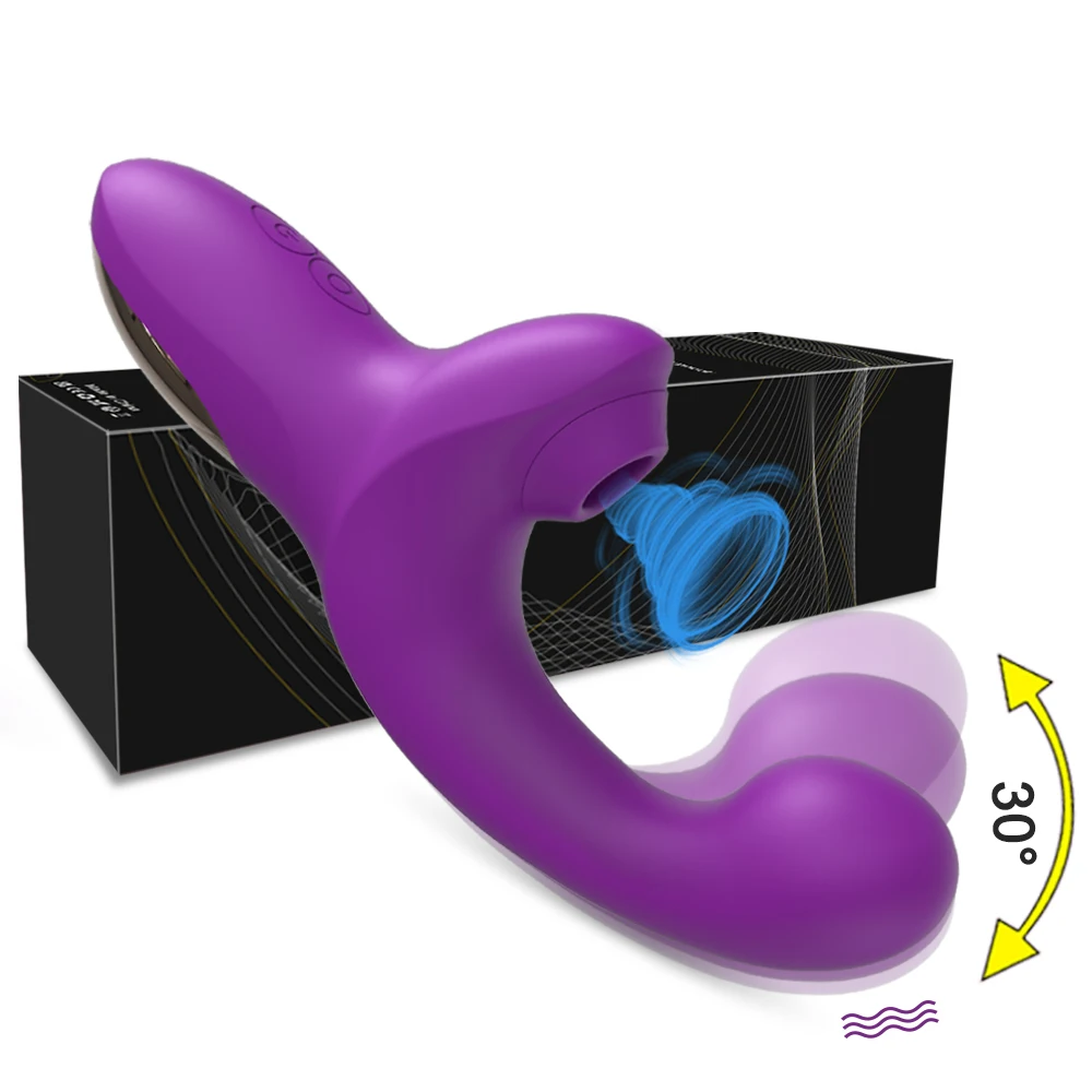 20 velocità potente vibratore Dildo femmina clitoride ventosa vuoto stimolatore clitoride adulti merci dito Wiggling giocattolo del sesso per le