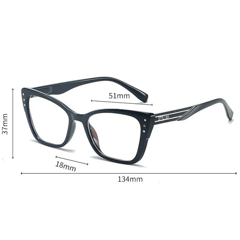 New Fashion Cat Eye Reading Glasses Women Trend Presbyopia Eyewear Personalized Blue Light Blocking Eye Protection Glasses