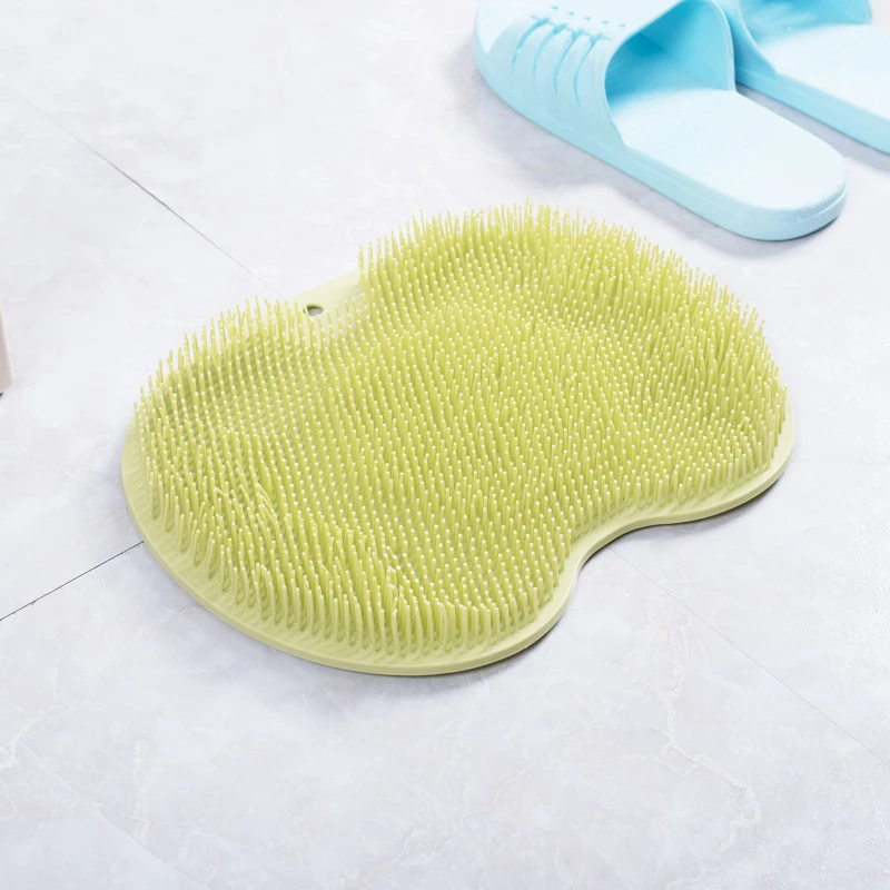 Foot Washing Brush Silicone Bath Foot Massage Pad Mat Shower Massage Bathroom Non-slip Bath Mat Anti Skid Pad for Foot Wash