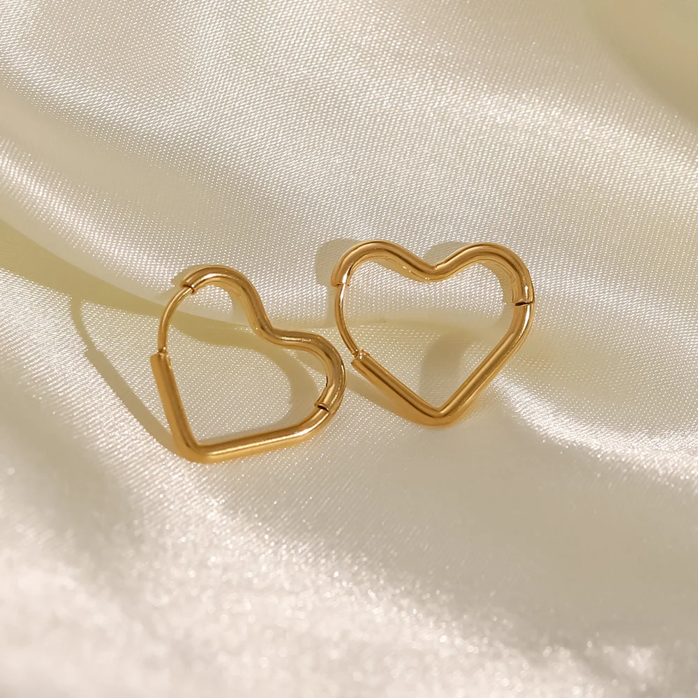 Women's 18K Gold Plated Hoop Earrings, Elegant Statement