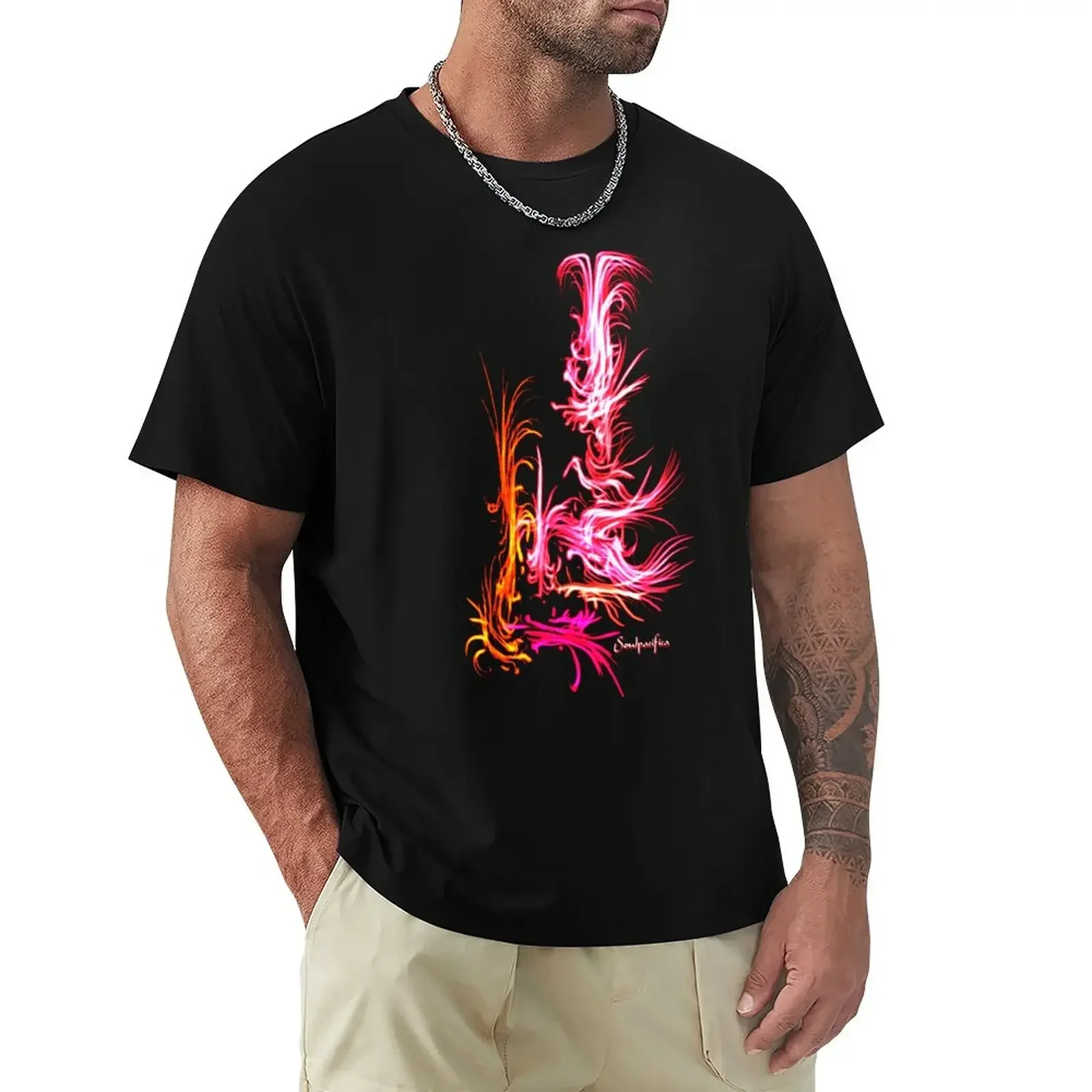 Red Fire T-Shirt tops cute clothes baggy shirts compression shirt men