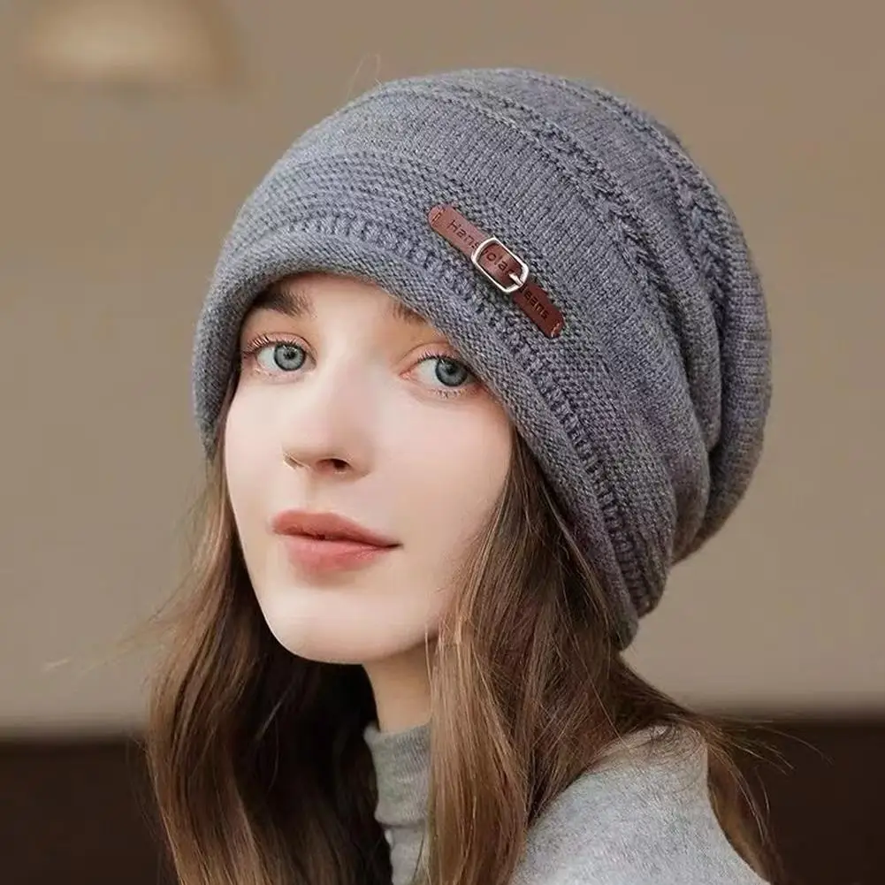 Fashion Knitted Beret Women Autumn Winter New Products Versatile Warm Painter Hat Knit Solid Fashion Hat Female Gifts