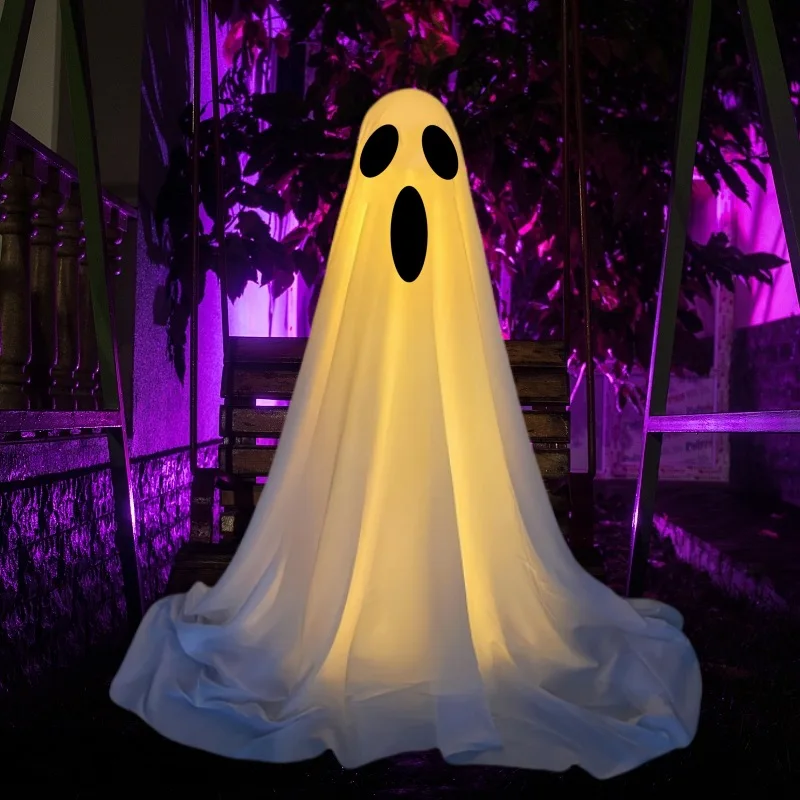 Halloween Decoration LED Glowing Front Porch Yard Standing Outdoor Party Props Punching Balloons Strong