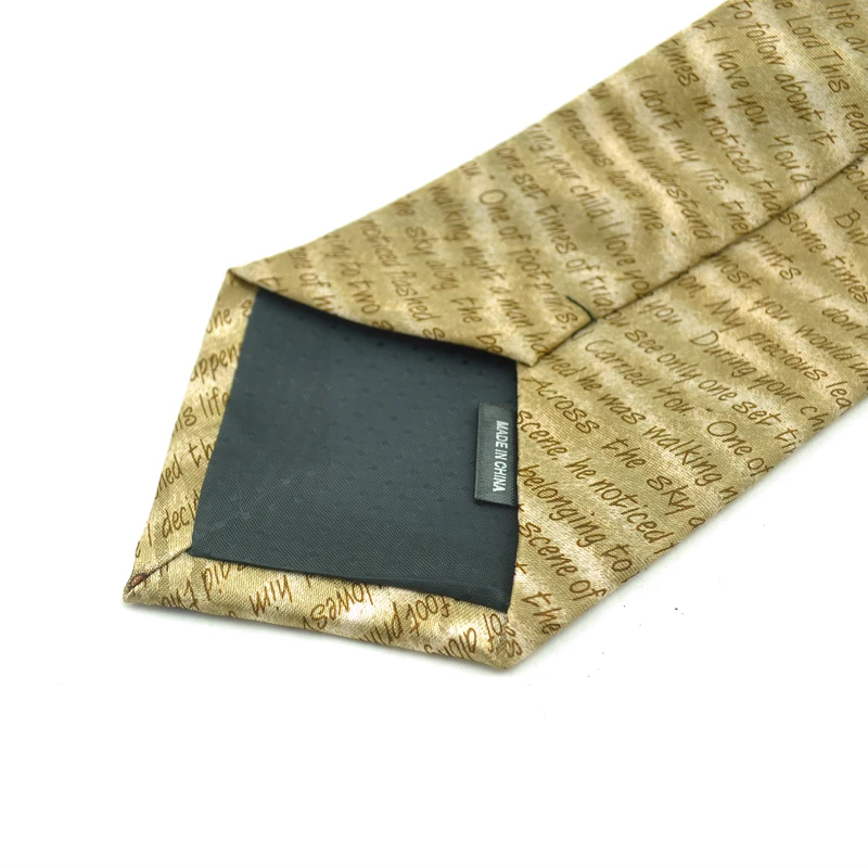 New 95MM Wide Men's Religious Footprint Tie He Carries Me Christian Bible Verse Necktie for Church Sunday Worship Gift