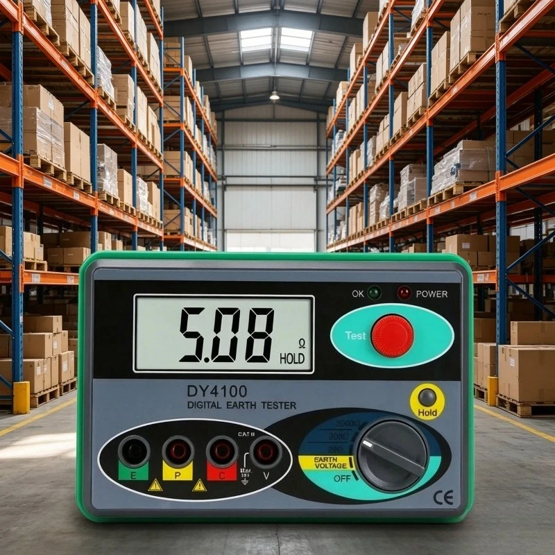 High Precision Digital Lightning Protection Earth Resistance Tester Soil Resistivity Meter 0-2000ohm
