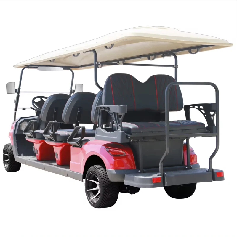 6 Seater Electric Trolley Electric Off-road Hunting Cart Equipped with Powerful 5kw AC Motor Controller Electric Golf Cart