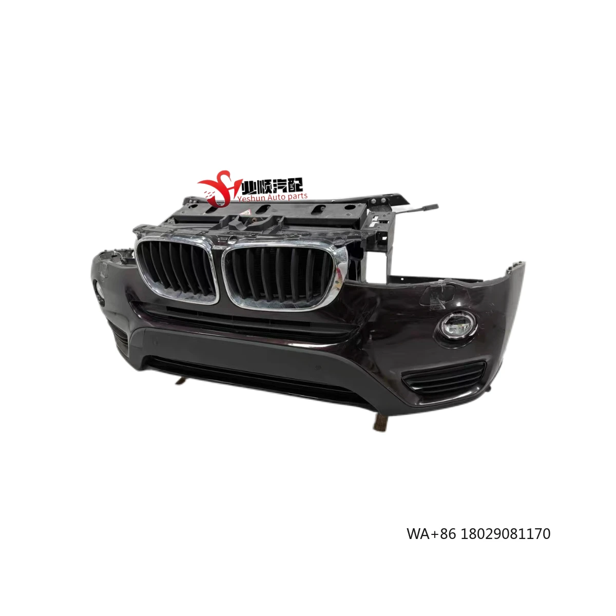 

Оригинальный б/у передний бампер X4 F26 в сборе с рамкой, электронным вентилятором и радиатором для кузовного комплекта