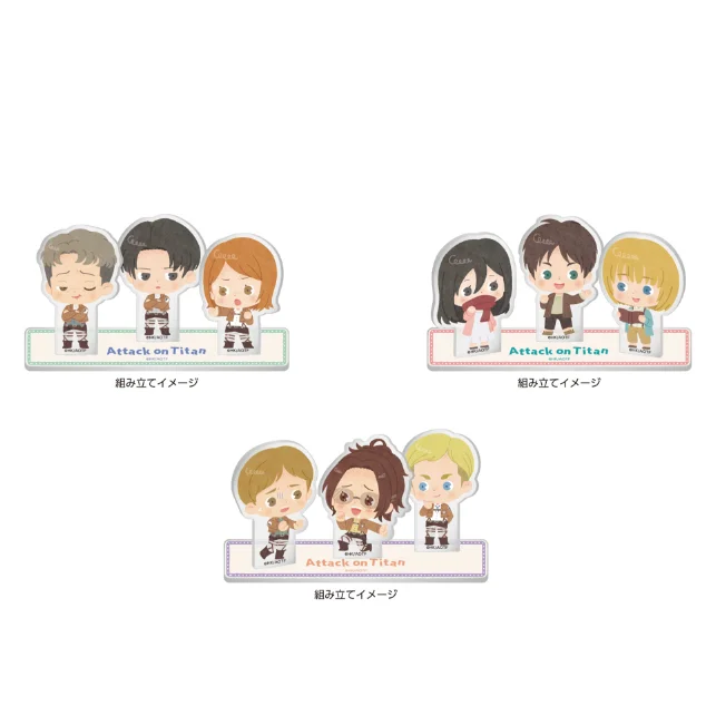 

Anime Attack on Titan Levi Ackerman Eren Jaeger Armin Arlert Mikasa·Ackerman Cosplay Acrylic Q Version Standing Sign Halloween