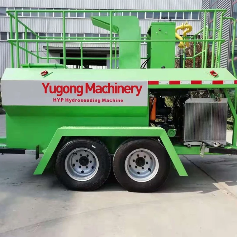 Durable Diesel Engine Hydroseeder for Mine Reclamation , Long Spray Distance