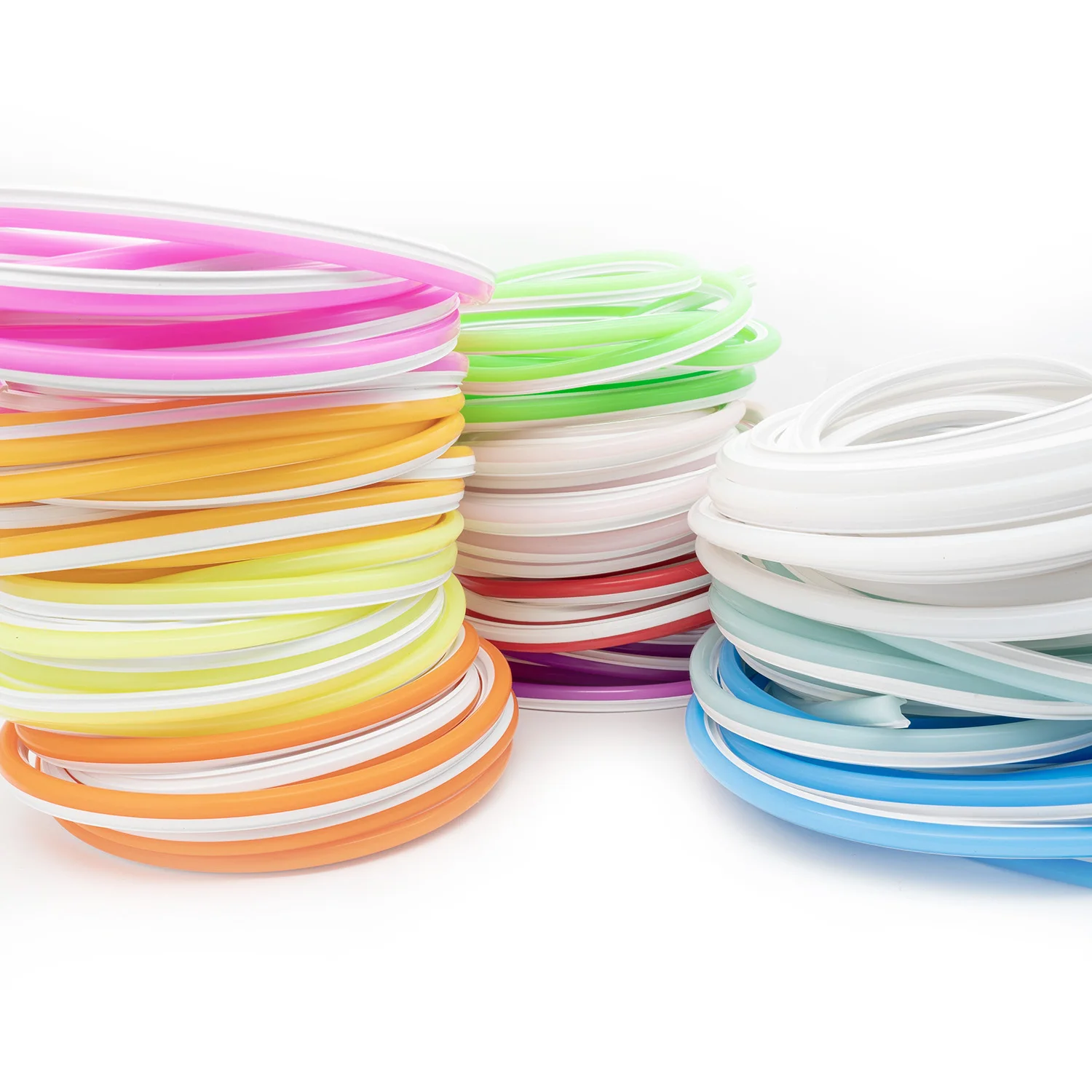 50Meter 6mm Separate Silicone tube Neon Strip Flexible  soft led neon separated bendable Waterproof IP67 silicone tube