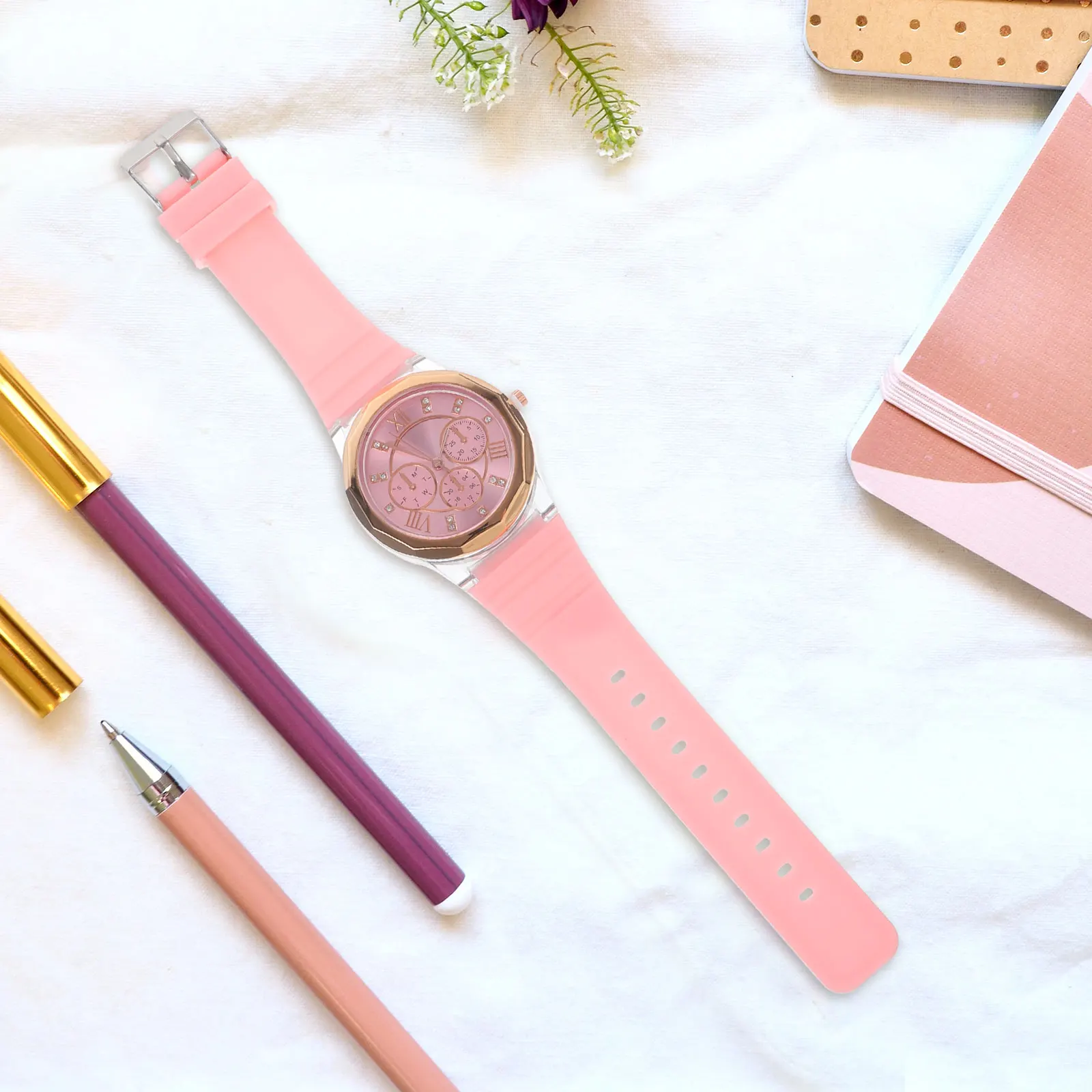 

Butterfly Quartz Wristwatch Female Butterflies Timepiece Ladies Fashion For Women Silicone Watchb Watch Watch For Girl Gift