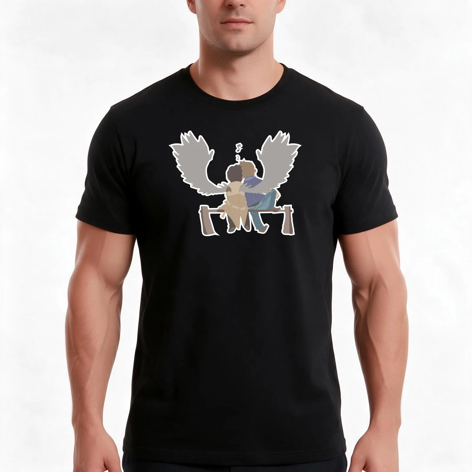 Destiel T-Shirt Summer Casual Cotton Tee Oversized Streetwear Tops Vintage Graphic Print Loose Fit Short Sleeve 100% Cotton