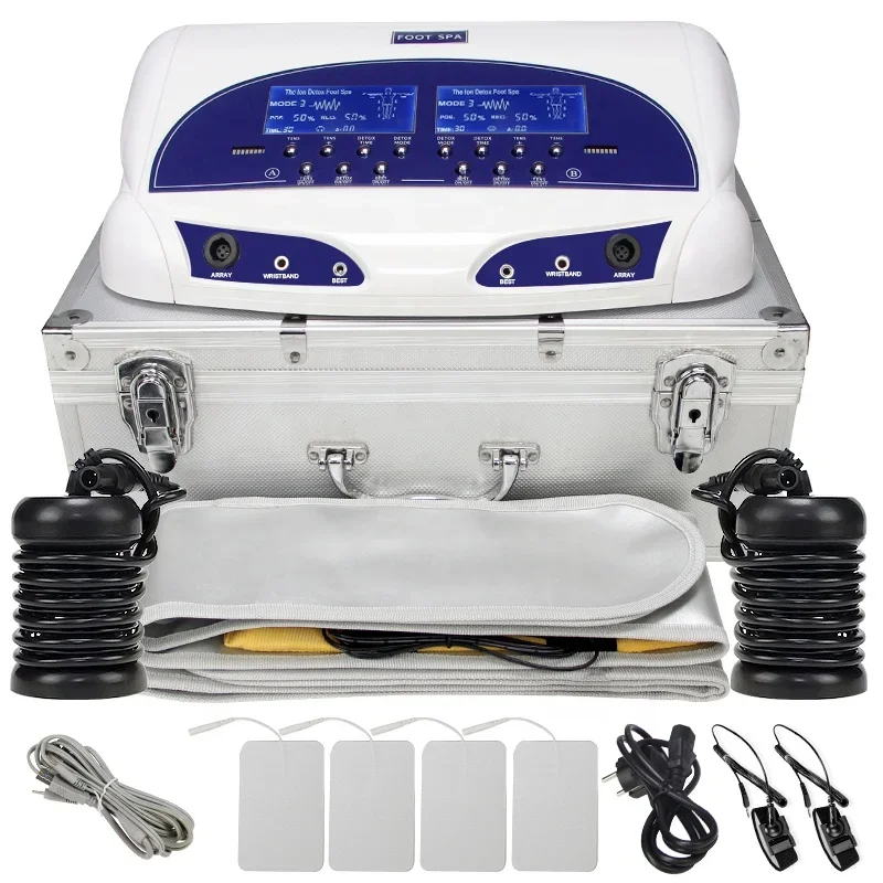 Dual User Detox Ionic Foot Bath Ion Cleanse Spa Machine Rehabilitation Therapy Supplies Detoxification for Foot