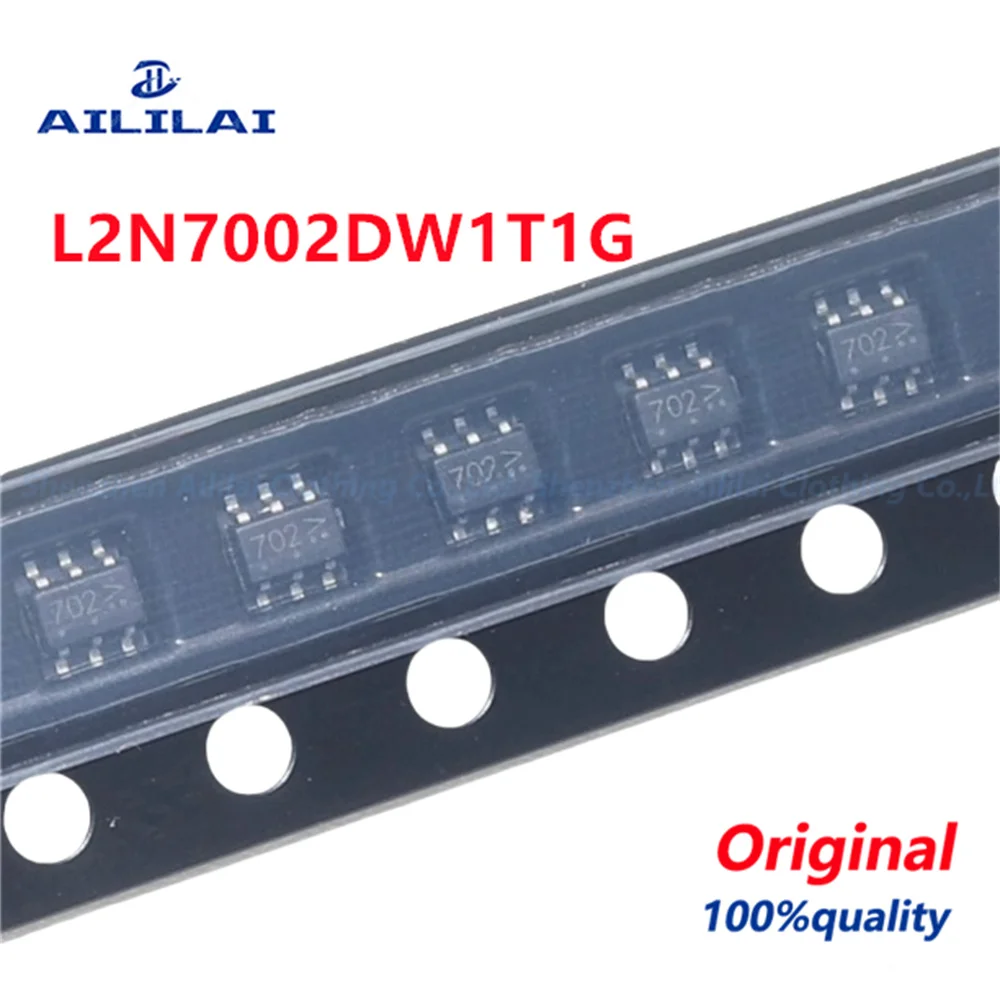 100 шт. 2N7002DW 2N7002 702 L2N7002DW1T1G SOT363-6