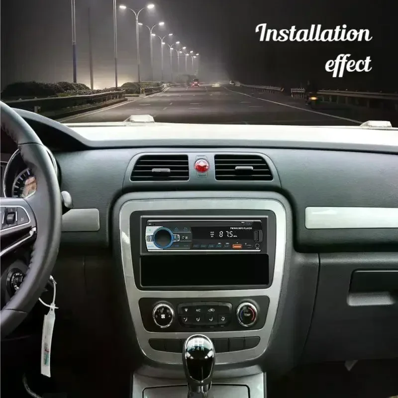 Reproductor de Radio para Auto, Reproductor Estéreo Digital Bluetooth MP3 JSD-530 520 60Wx4 FM, Audio Estéreo, Música USB/ con Entrada AUX Integrada