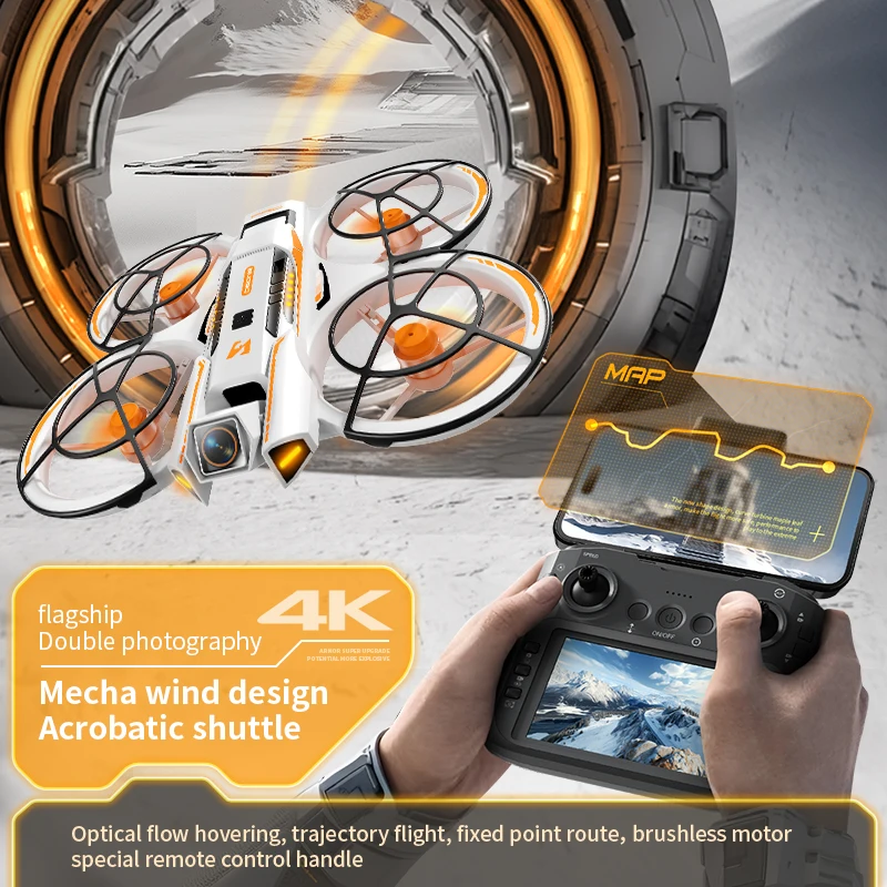 FPV Дрон с камерой 4k, игрушки с дистанционным управлением, мини-RC квадрокоптер, профессиональный дрон с HD-экраном, вертолет для предотвращения препятствий