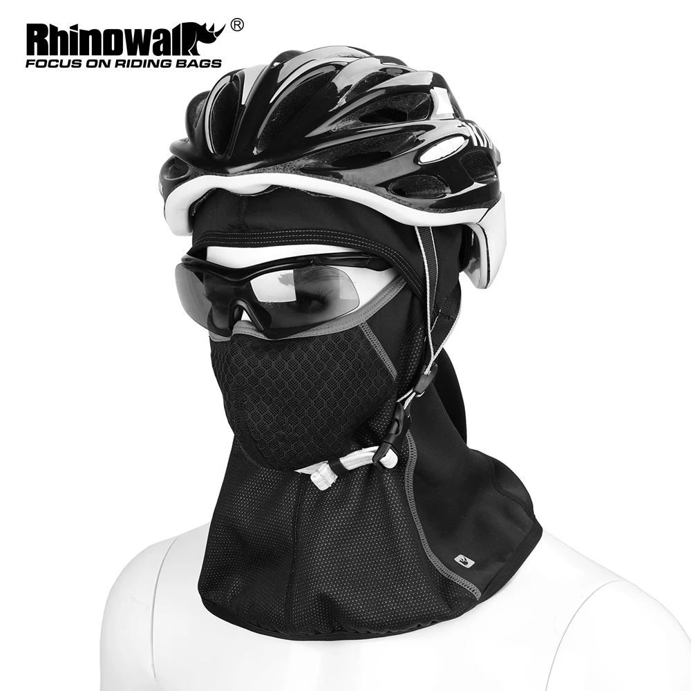 Rhinowalk Winter Cycling Cap Headwear Thermal Fleece Hats Scarf Warmer Men Women Windproof Running Sports Skiing Bike Caps 2023