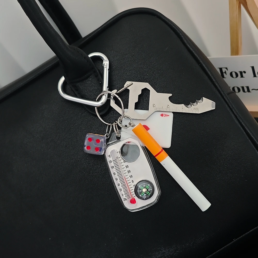 جديد القمار النرد المفاتيح الأسود ثمانية آلات الفاكهة حلقة رئيسية لاس فيغاس رقاقة بوكر النبيذ قلادة الحصول على هدية الرجال الغنية