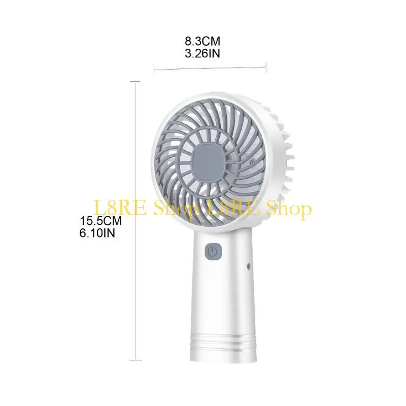 L8RE Portable Desktop Small Fan USB Rechargeable Handheld Fan Quiet Mini Pocket Hand Fan Cooling Tool for Indoor Outdoor