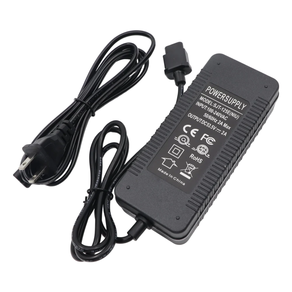 53.5V 2A Charger for NIU eKickScooter KQi3/KQi3 Pro/Max KQi2/KQi2 Pro KQi1/KQi1 Pro/Sport KQi Air/KQi Air X Li-ion Charger
