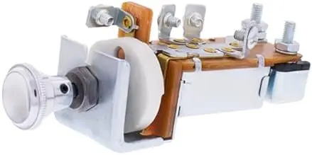 

United Pacific C475901 Chrome Headlight Switch for 1947-59 Chevy & GMC Trucks - 12V/6V Universal Fit