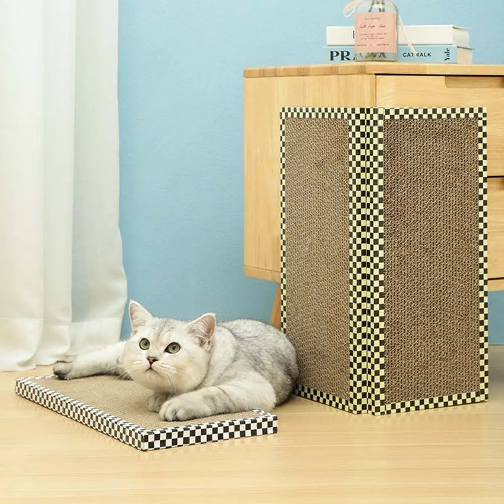 Cat Scratching Cardboard Indoor Reversible Multi-use Cat Scratcher Kittens Grind Claws Tool Pet Supplies