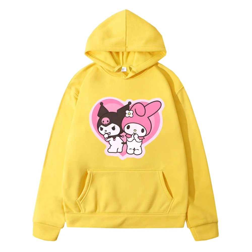 Gothic Clothing Winter Kawaii Long Sleeve Women's Cheap Hoodie Harajuku Sanrio Character Kuromi Clothing Japanese Designer Hoodi