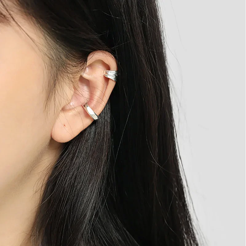 TrustDavis-pendientes de plata de ley 925 para mujer, aretes con Clip, para mamá, niña, joyería de fiesta DS3931